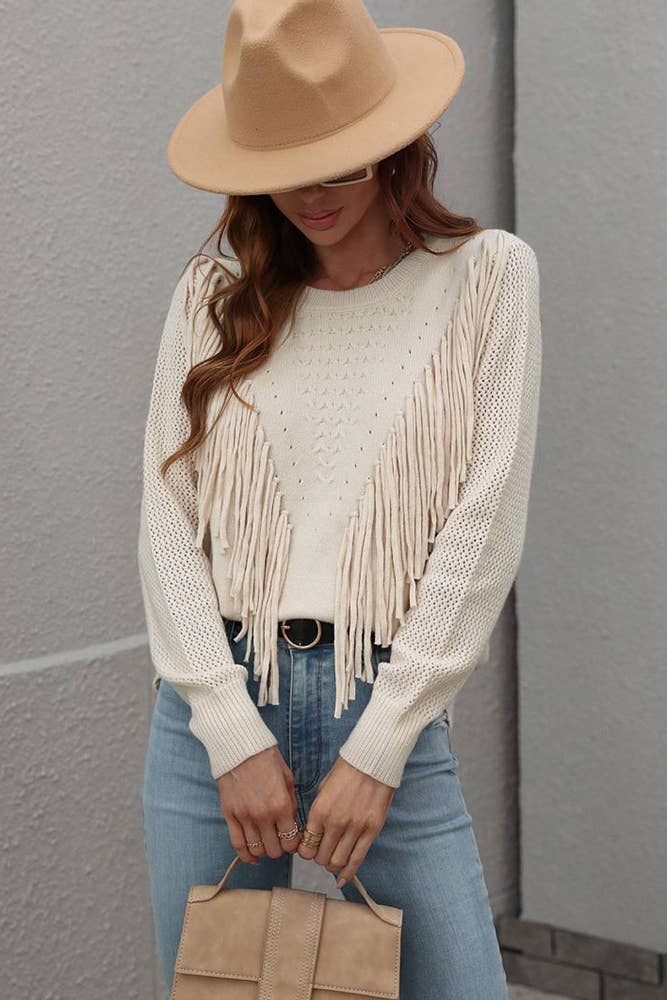 Tassle Knit Sweater